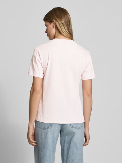 Carhartt Work In Progress T-shirt z wyhaftowanym logo Jasnoróżowy 5