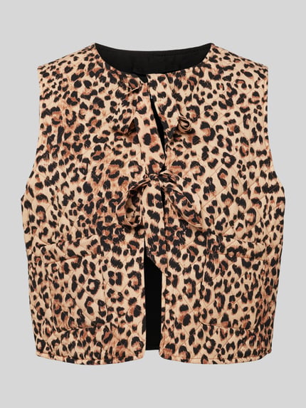 Regular Fit Weste aus reiner Viskose Modell 'SARIA' Shop The Look MANNEQUINE