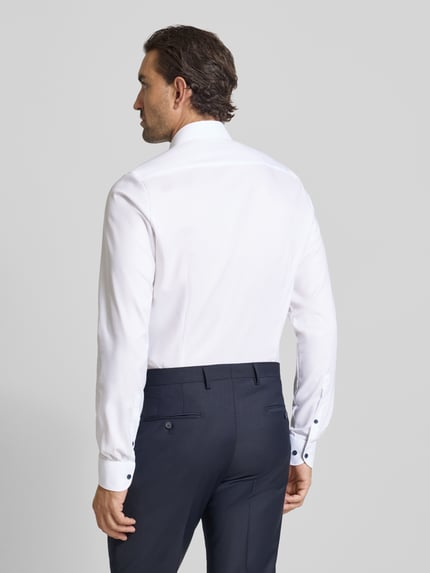 OLYMP Level 5 slim fit zakelijk overhemd met extra lange mouw Wit - 5