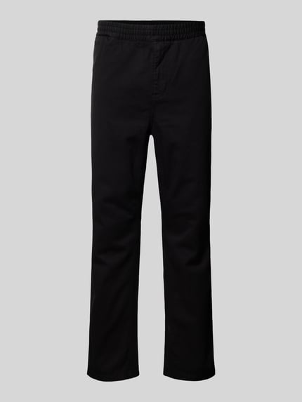 Carhartt Work In Progress Regular fit broek met steekzakken opzij, model 'FLINT' Zwart - 2