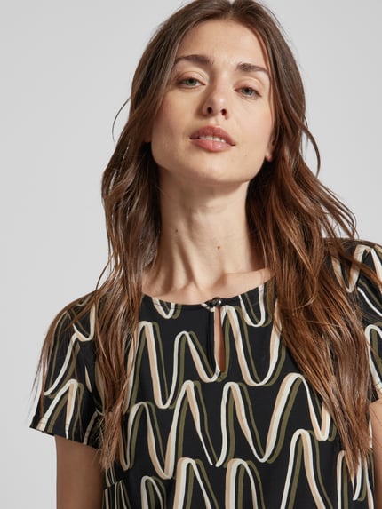 Betty Barclay Knielanges Kleid mit Allover-Muster Black 3