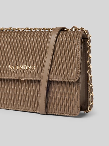Valentino Bags Crosbodytas met labelapplicatie, model 'FREQUENCY' Taupe - 2