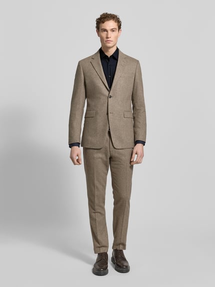 OLYMP No. Six Super slim fit zakelijk overhemd met kentkraag Zwart - 1