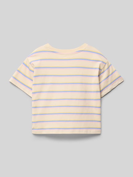 Roxy T-Shirt mit Label-Print Modell 'NEVER SAW BLUE LIKE THAT' Sand 3