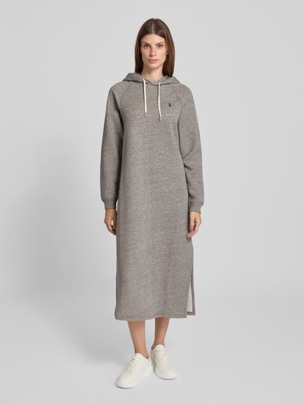 Polo Ralph Lauren Sweatkleid mit Kapuze Mittelgrau 4