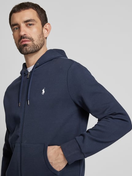 Polo Ralph Lauren Sweatjack met logostitching Marineblauw - 3