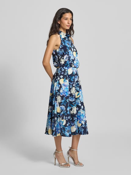 V by Vera Mont Cocktailkleid mit Neckholder Dunkelblau 1