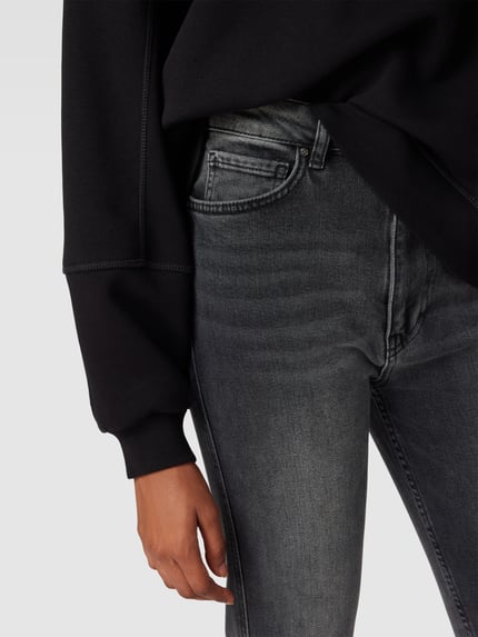 Anine Bing Jeansy z wysokim stanem w kroju skinny fit Ciemnoszary 3