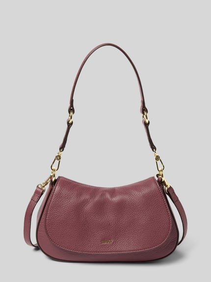 Abro Handtas met labeldetail Donkerrood - 2