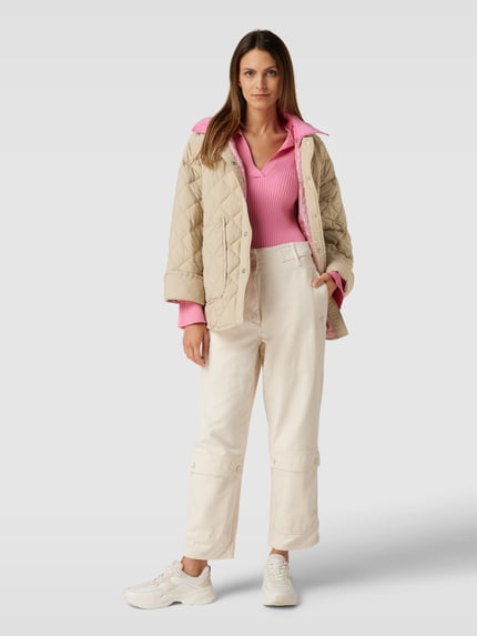 IQ Studio Steppjacke mit Umlegekragen Beige 1