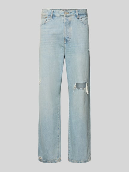 Loose Fit Jeans aus reiner Baumwolle Modell 'FADE' Shop The Look MANNEQUINE