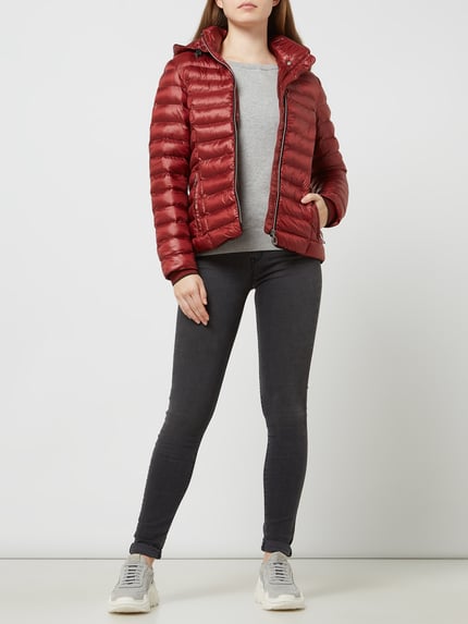 Wellensteyn Shaped Fit Steppjacke mit abnehmbarer Kapuze Modell 'ITALY HOOD' Hellrot 1
