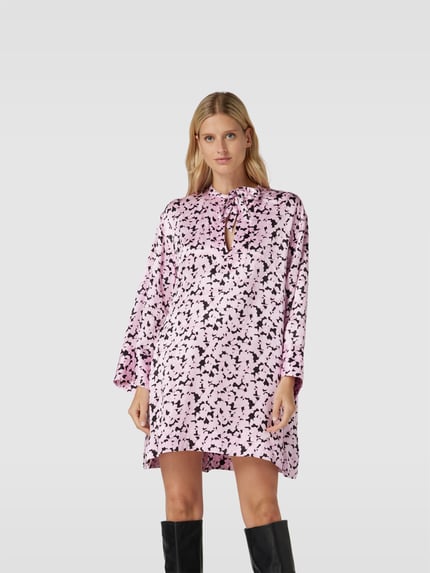 BAUM & PFERDGARTEN Mini-jurk van pure viscose Felroze - 4