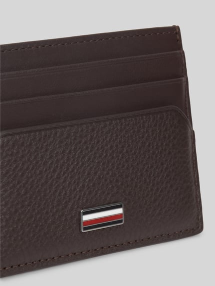Tommy Hilfiger Kartenetui aus echtem Leder Dunkelbraun 2