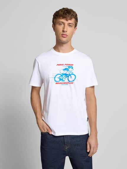 Dedicated T-Shirt mit Motiv-Print Weiss 4