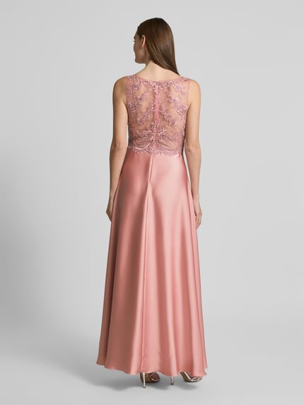 Laona Abendkleid mit Spitzenbesatz Rose 5
