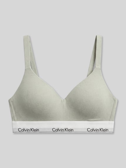 Calvin Klein Underwear Bralette aus Baumwoll-Modal-Mix Hellgruen 2