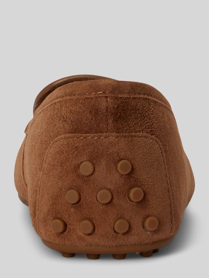 Lauren Ralph Lauren Loafersy z naturalnej skóry welurowej model 'TAYTE' Koniakowy 4