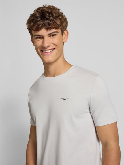 Marc O'Polo DENIM Regular Fit T-Shirt aus reiner Baumwolle Hellgrau 3