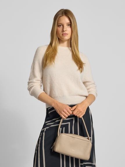 Abro Torba na ramię z aplikacją z logo model ‘Amira’ Szarobrązowy 1