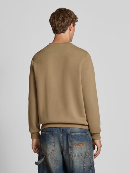 Blend Sweatshirt mit Motiv-Stitching Modell 'HIFOLO' Beige 5