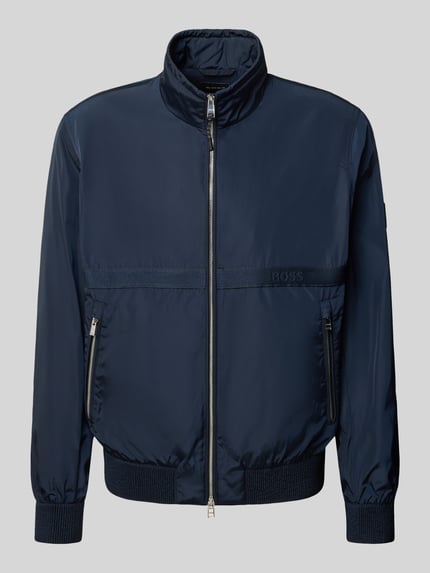 BOSS Regular Fit Blouson mit Label-Band Modell 'CELTIPO' Marine 2