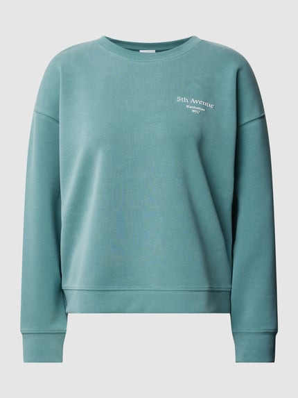 Jake*s Collection Sweatshirt mit Statement-Print Lagune 2