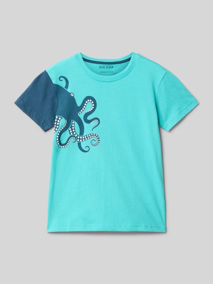 Blue Seven T-Shirt mit Motiv-Print Lagune 1