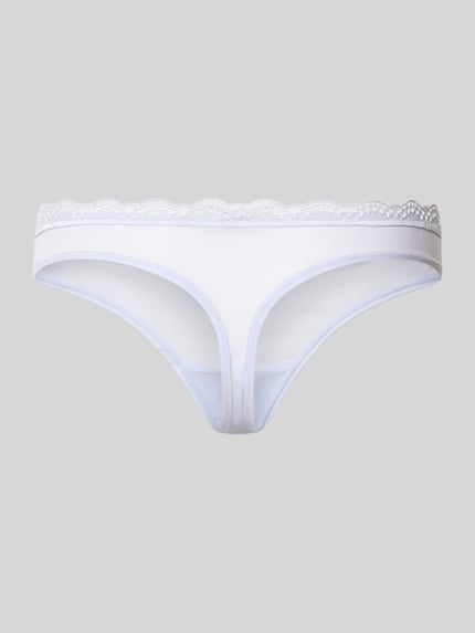 Calvin Klein Underwear String im semitransparentem Design Blau 3