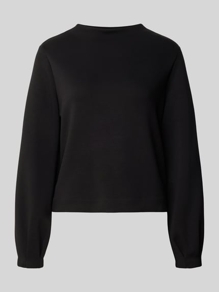OPUS Loose fit sweatshirt van viscosemix model 'Gisinna' Zwart - 2