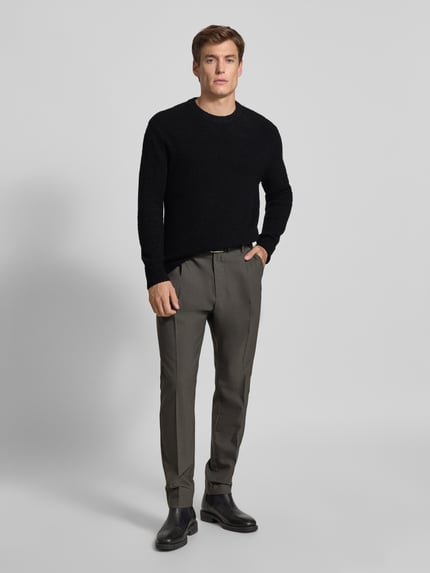 Strellson Regular Fit Strickpullover mit Woll-Anteil Modell 'BOSSE-R' Black 1