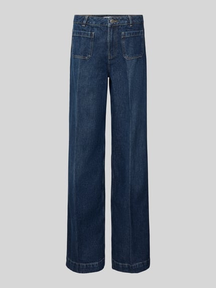 Wide Leg Jeans mit aufgesetzten Taschen Shop The Look MANNEQUINE