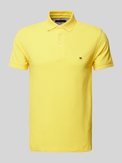 Tommy Hilfiger Poloshirt mit Label-Stitching GELB 2