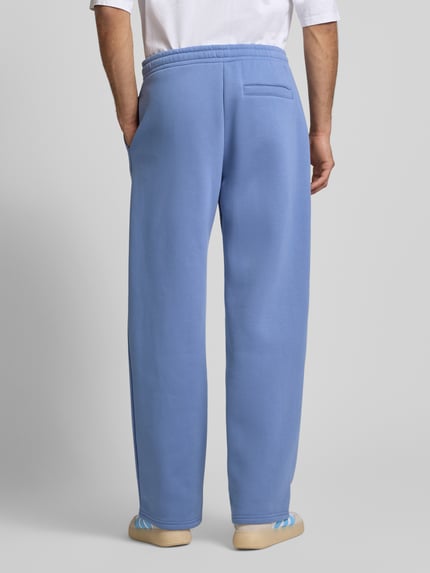 REVIEW Loose fit sweatpants met zijzakken Rookblauw - 5