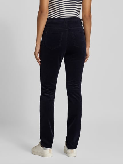 Christian Berg Woman Slim Fit Cordhose im 5-Pocket-Design Dunkelblau 5