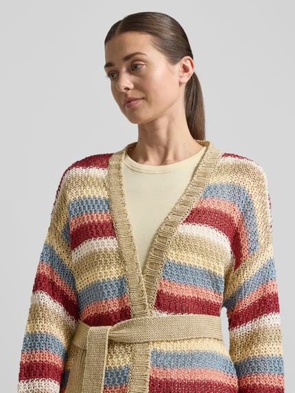 Weekend Max Mara Loose Fit Cardigan aus reinem Leinen Modell 'BONITO' Rot 3