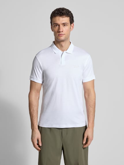 BOSS Green Regular Fit Poloshirt aus reiner Baumwolle Modell ' PS Spirit 70 Plk' Weiss 4