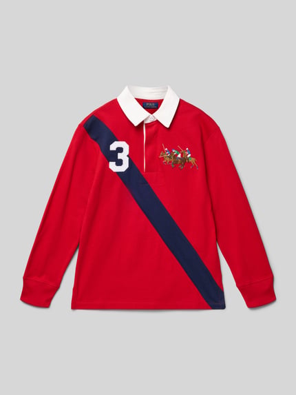 Polo Ralph Lauren Teens Gebreide pullover met polokraag Rood - 1