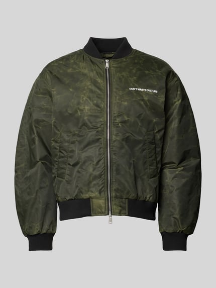 Don´t Waste Culture Bomberjacke FARO mit Logo-Schriftzug Khaki 1