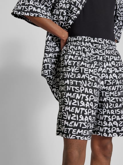VETEMENTS Short met elastische band Zwart - 3