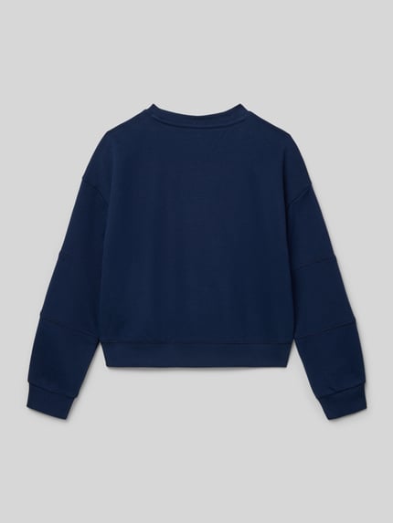 Tommy Hilfiger Teens Regular fit sweatshirt van katoenmix Marineblauw - 3