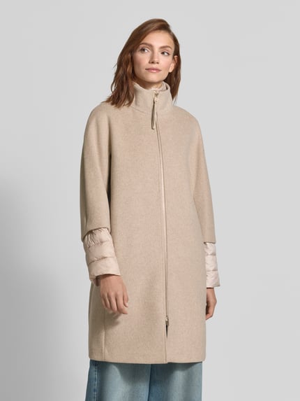 JOOP! Regular Fit Steppmantel aus Woll-Mix Modell 'Carmila' Ecru 4