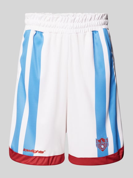 Low Lights Studios Sweatshorts met labeldetails, model 'SEVENTY SEVEN'' Offwhite - 2