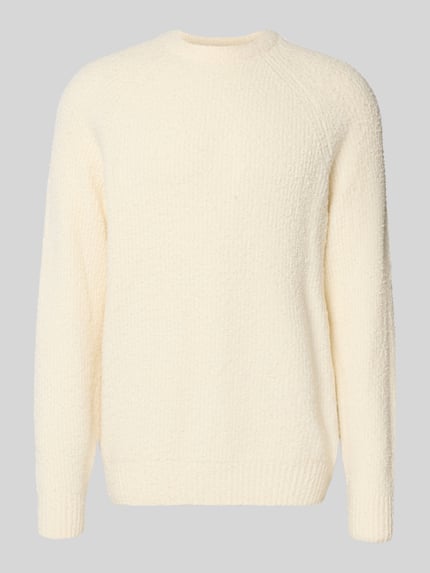 ONLY & SONS Sweter z dzianiny o kroju relaxed fit z mieszanki bawełny model ‘DALE LIFE’ Złamany biały 2