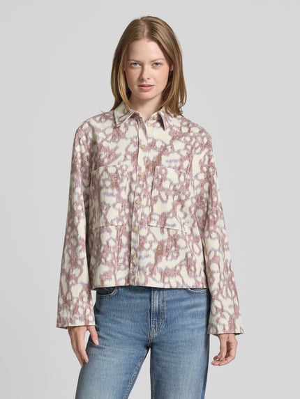 Jake*s Studio Woman Overhemdblouse met knoopsluiting Bordeaux - 4