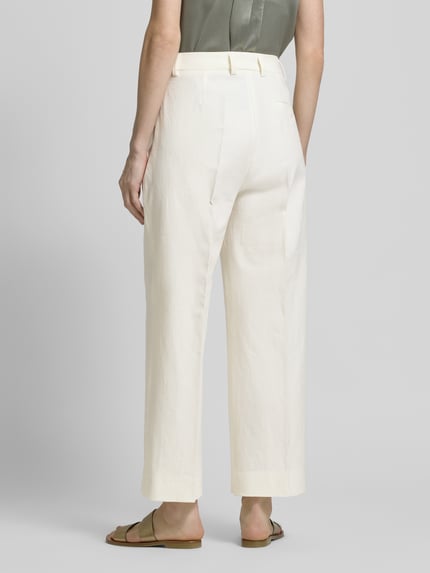 SEDUCTIVE Hose aus Leinen-Mix mit Bügelfalten Modell 'DOMINICA' Offwhite 5