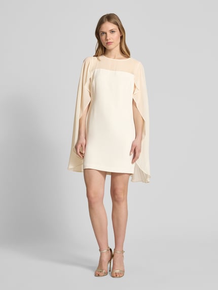 Lauren Ralph Lauren Cocktailkleid mit Volants Modell 'Lavati' Ecru 1