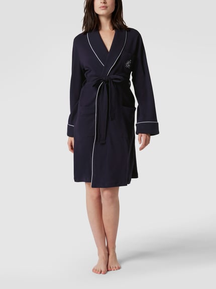 Lauren Ralph Lauren Szlafrok z bawełny Granatowy 1