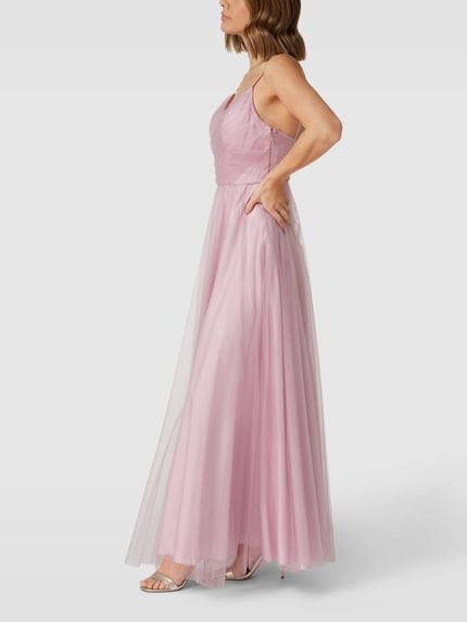 Laona Abendkleid mit Herz-Ausschnitt Rose 4