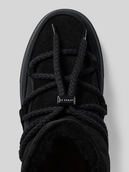 INUIKII Snowboots van leer, model 'CLASSIC LOW' Zwart - 3